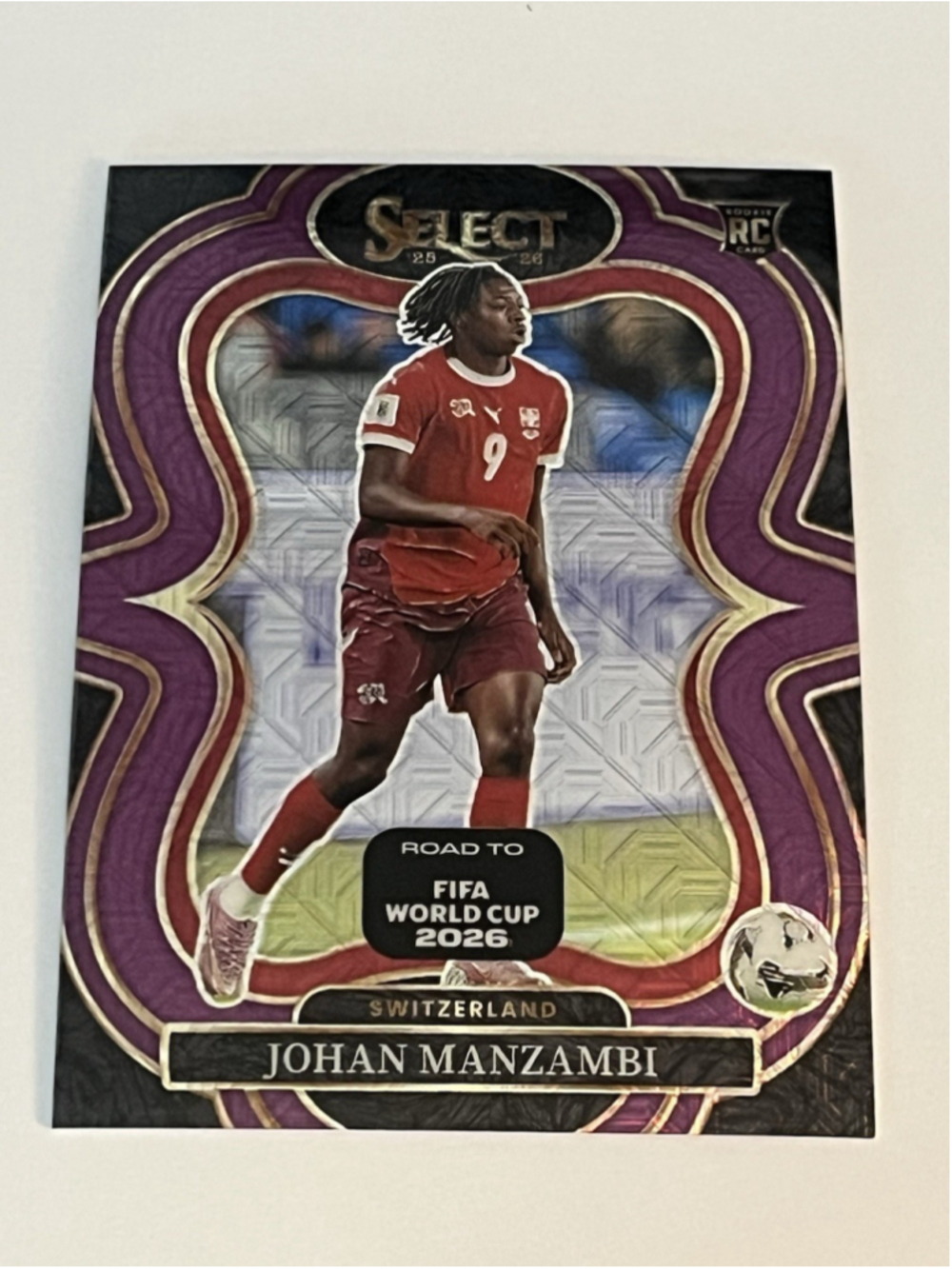 Johan Manzambi RC /399 Pink Mojo Prizm 2025-26 SELECT FIFA WORLD CUP MEZZANINE